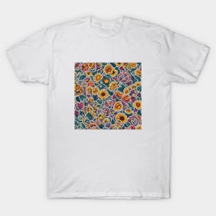 Sunflower Vintage Retro Flora Positive Minimalist T-Shirt